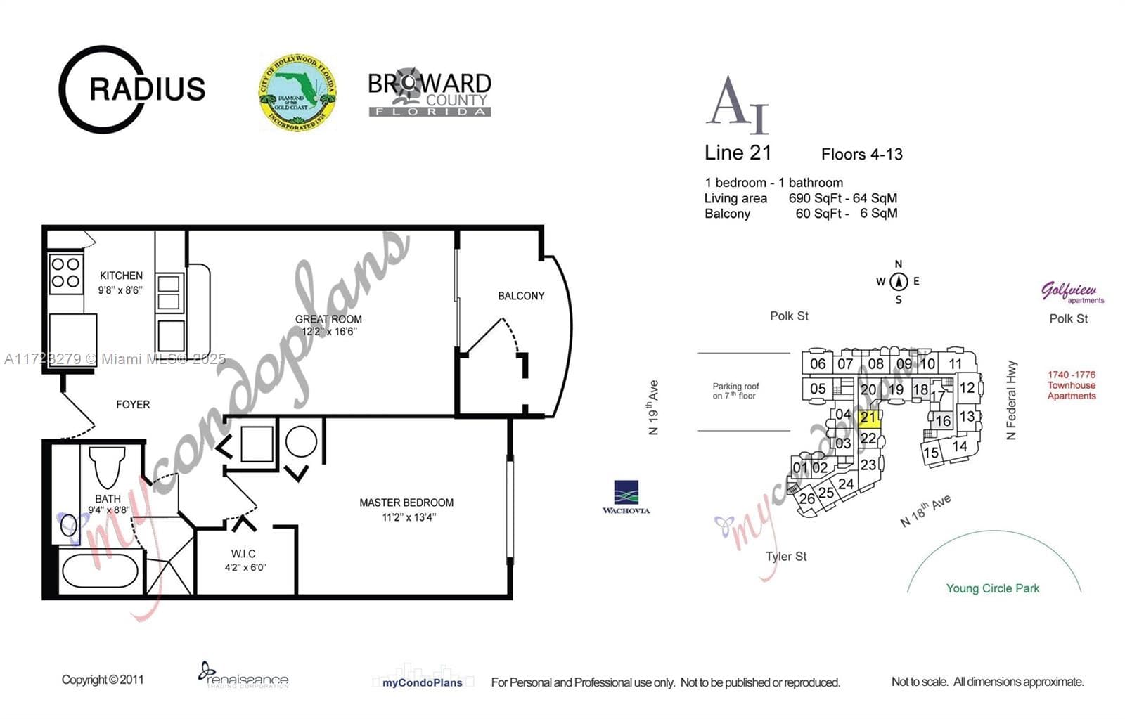 Condo at 1830 Radius Dr, Hollywood — photo 3