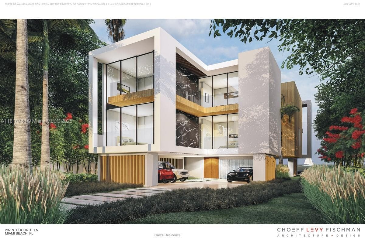 Single-family home at 297 N Coconut Ln, Miami Beach, FL