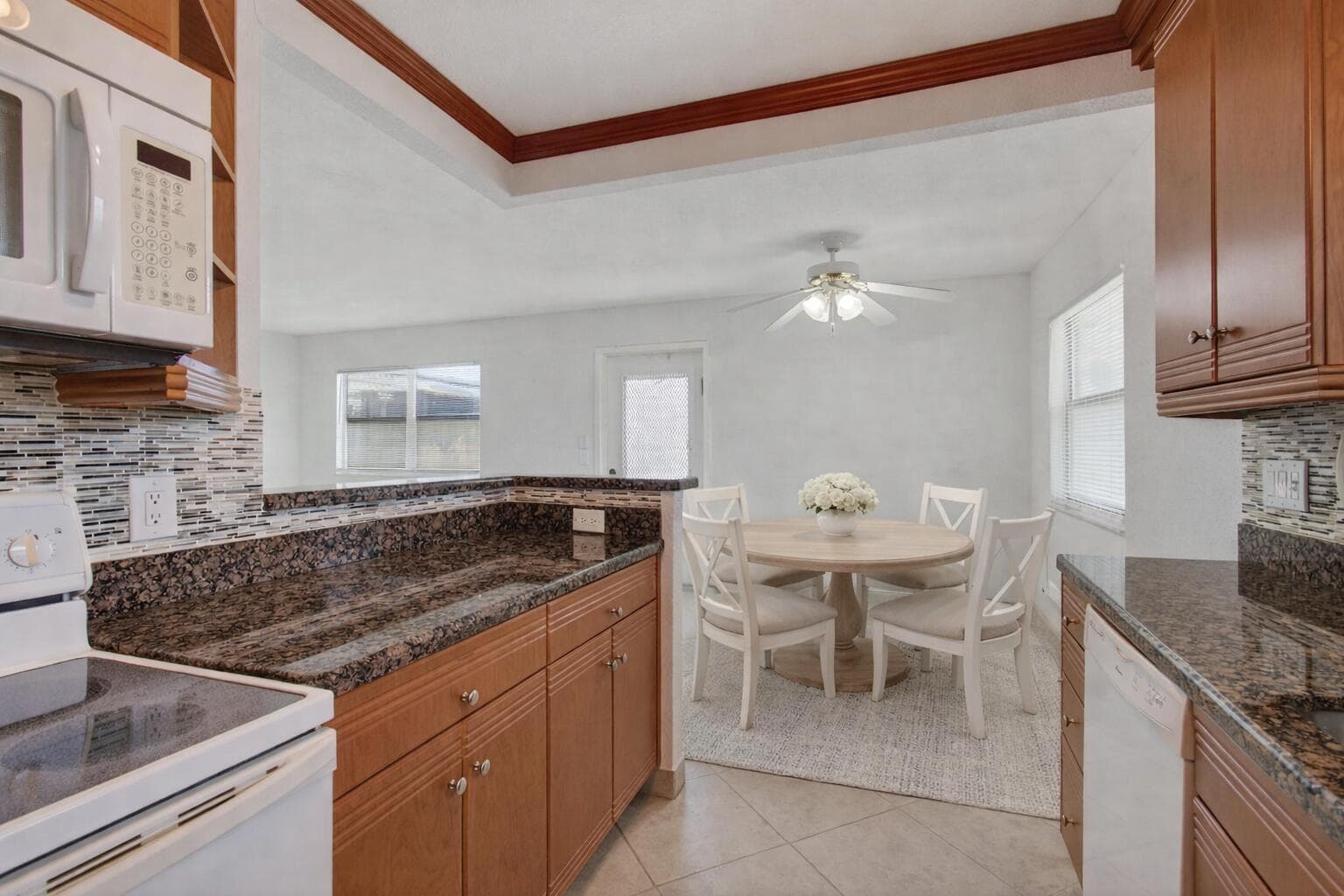 Virtually staged kitchen