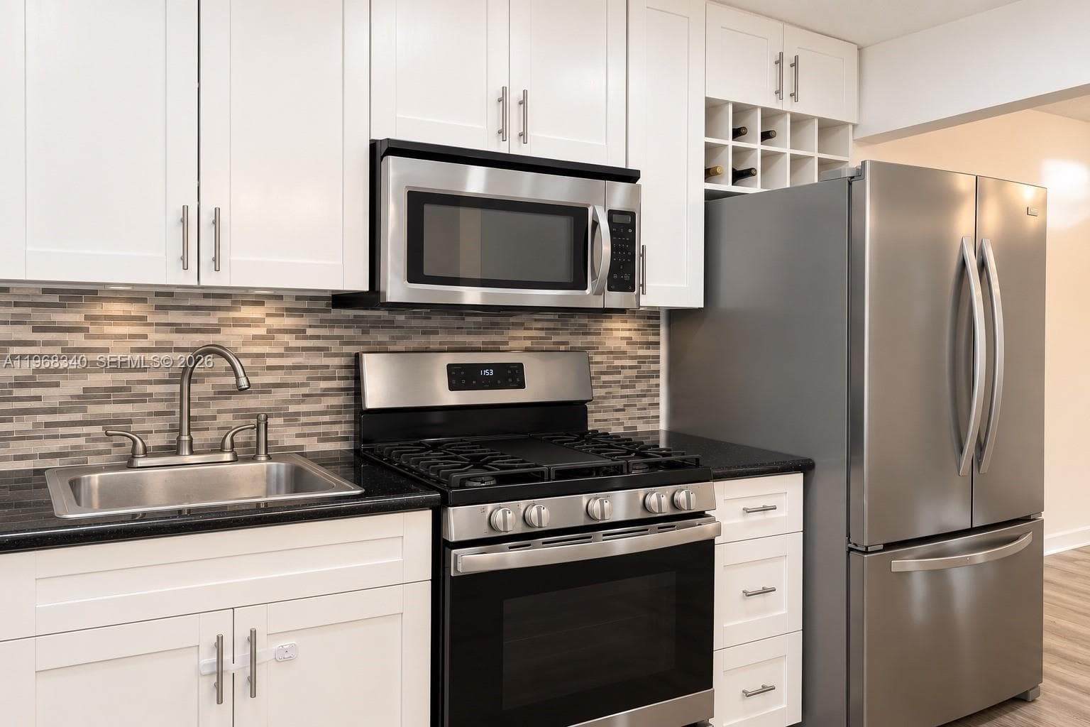 Modern kitchen featuring ample cabinetry and generous workspace.