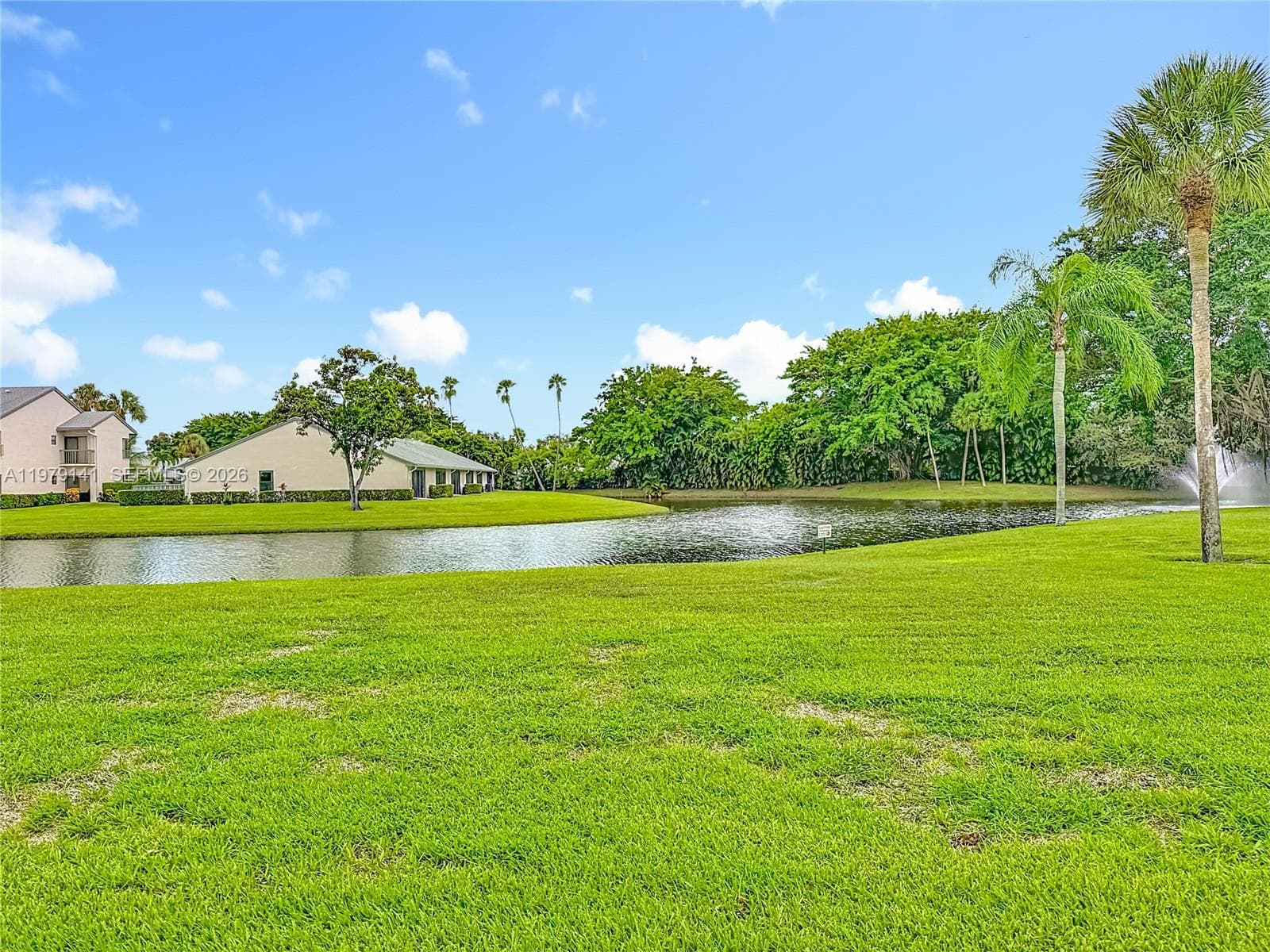 Enjoy lake views from living & master bedroom