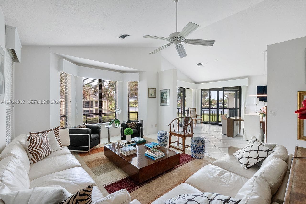Living Room with Water Views