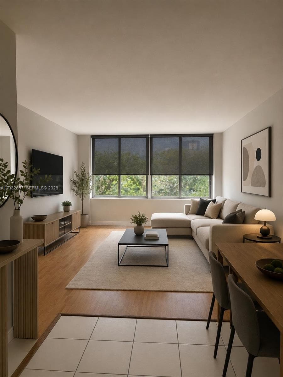 Virtually Staged living room