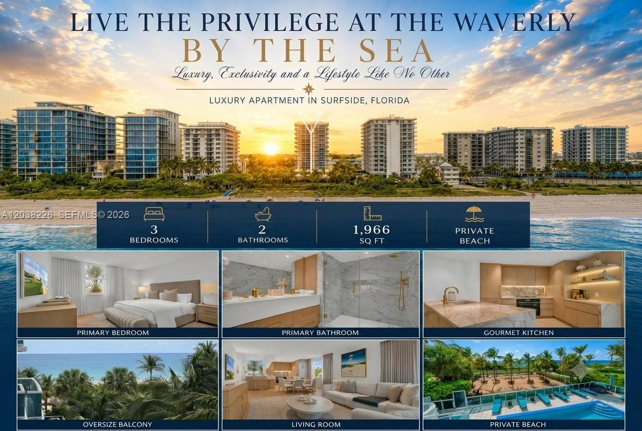 Condo at 9201 Collins Ave (Remodel & Furniture), Surfside, FL