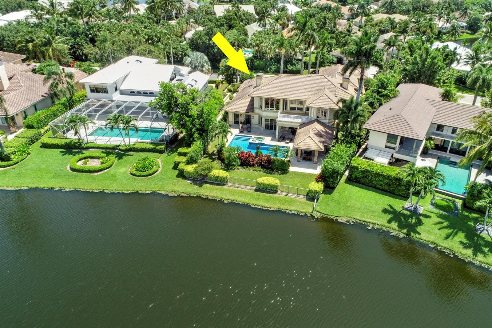Aerial Rear Lake view