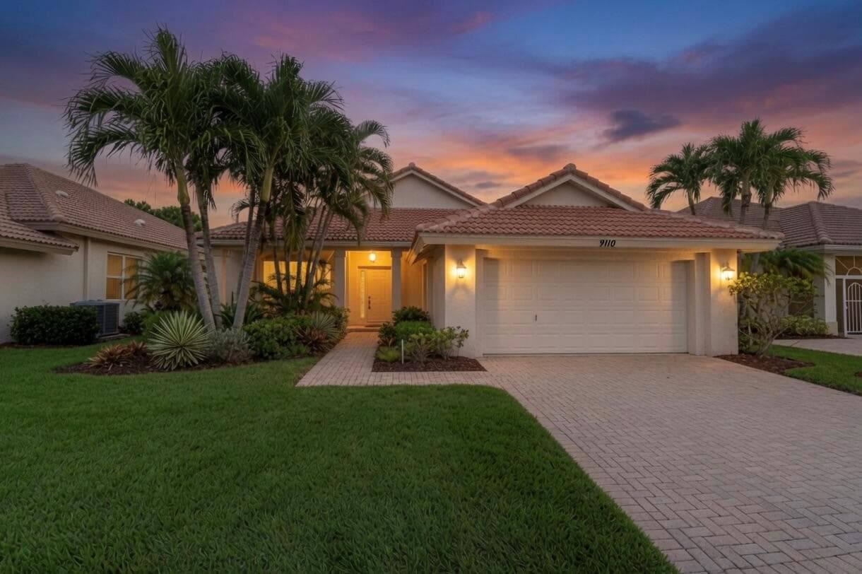Single-family home at 9110 Bay Harbour Circle, West Palm Beach, FL